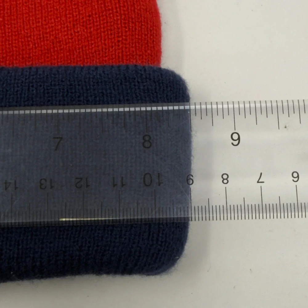 Gonzaga Bulldogs Blue Red Beanie w/ Pom Stocking Cap Hat BECU Boeing Promo‎ EUC